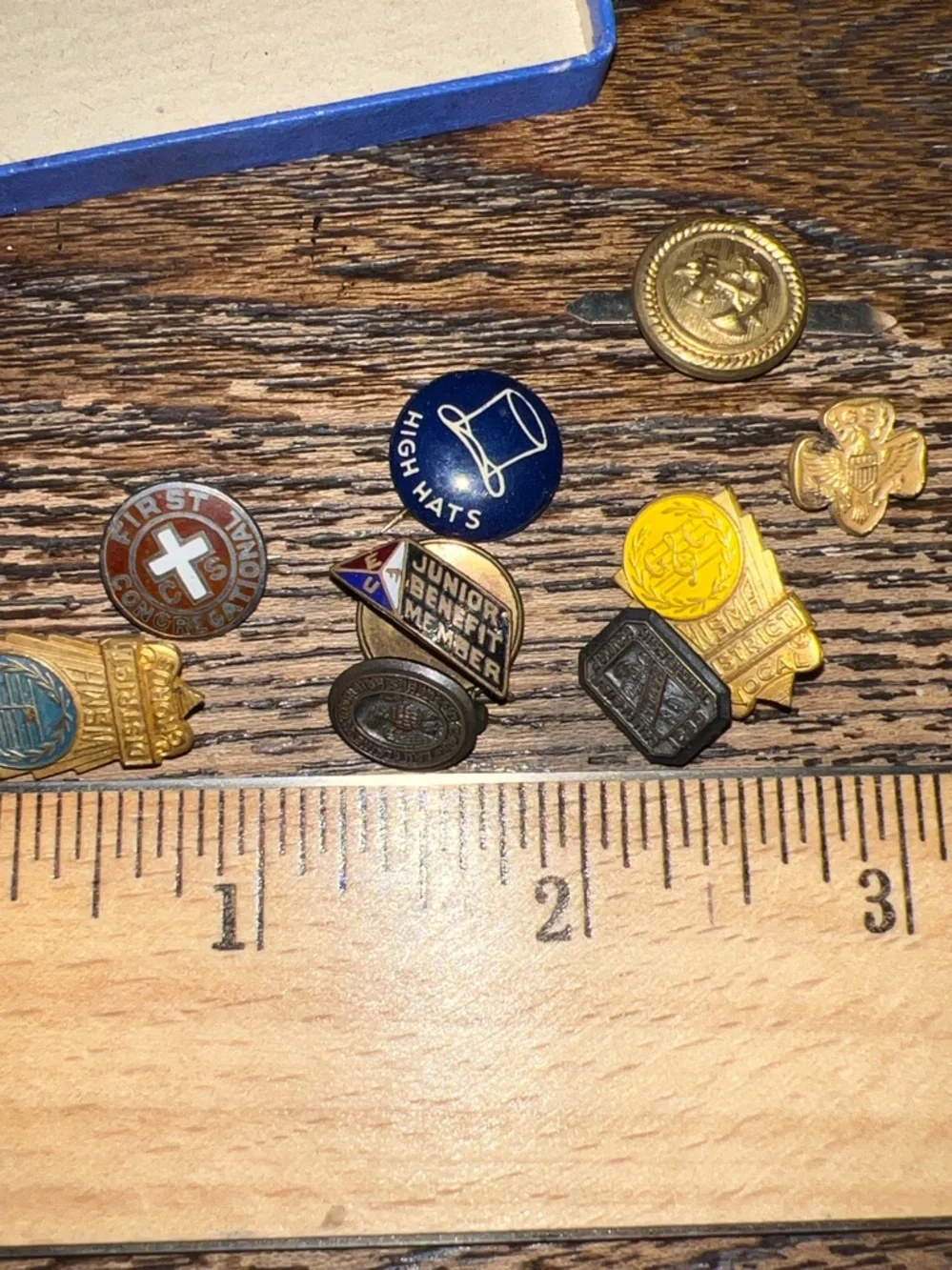 Lot 1930’s Junior High School pins miniature